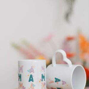 Taza floral Mamá | Abuela