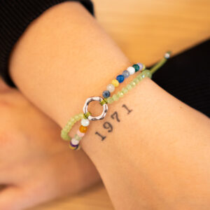 Pulsera Aro Doble Verde