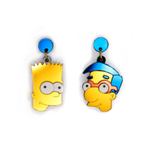 Pendientes Bart y Milhouse